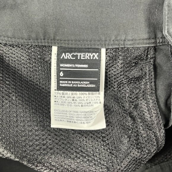 Arc'teryx Pants Womens 6 Black Softshell Hiking Walking Casual Stretch Outdoor - Picture 4 of 11